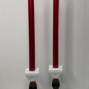 Hand Painted Glass Candle Holders